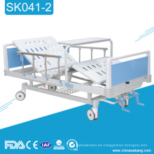 SK041-2 cama de hospital manual del ABS de tres funciones con la cómoda